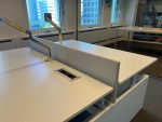 Ahrend - Adjustable duo-desk with crank, cable management, socket, monitor arm and divider - 160x80xH62-84 cm, ST04073 - Image 13