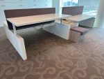 Vepa - Adjustable electric sit-sit duo-desk with cable management, socket, divider - 180x80xH64-89 cm, ST04156 - Image 10