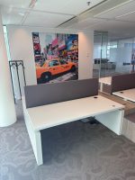 Vepa - Adjustable electric sit-sit duo-desk with cable management, socket, divider - 180x80xH64-89 cm, ST04156 - Image 14