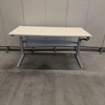 Adjustable desk with crank – 160x80xH62-92 cm, ST04029 - Image 2