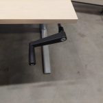 Adjustable desk with crank – 160x80xH62-92 cm, ST04029 - Image 8