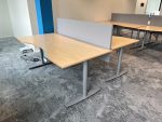 SET - 3 x Kinnarps – Electric adjustable Duo desk with clable management and divider – 180x90xH62-85 cm, ST04236 - Image 5