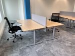 SET - Kinnarps Electric Duo Desk 180x90xH62-85cm + 2 Steelcase Think Office Chair, ST04222
