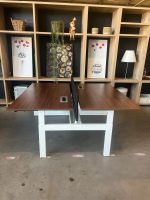 Ahrend – Adjustable duo-desk with crank, acoustic panel ( NEW FABRIC), cable management and power socket – 160x80xH62-86 cm, ST04327