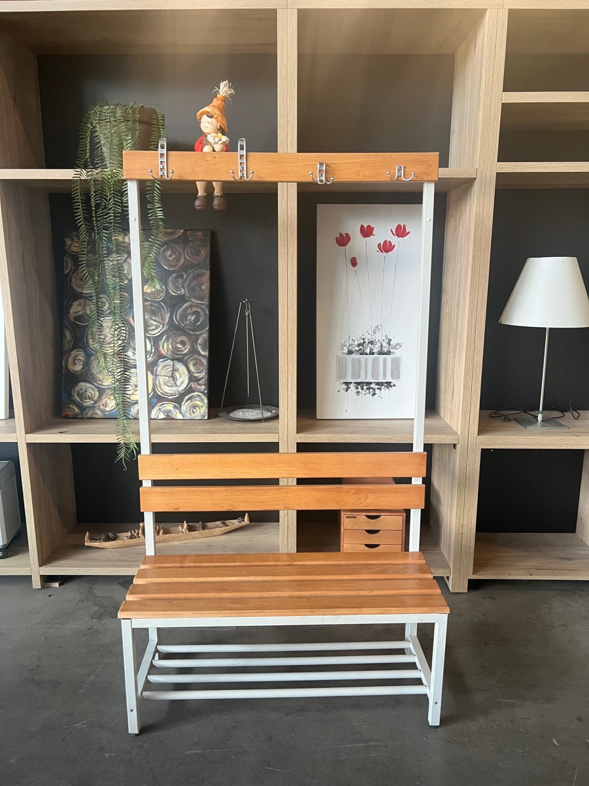 Sports bench, dressing bench, wardrobe bench – 99x40xH180 cm, ST04260 - Image 1