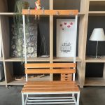 Sports bench, dressing bench, wardrobe bench – 99x40xH180 cm, ST04260