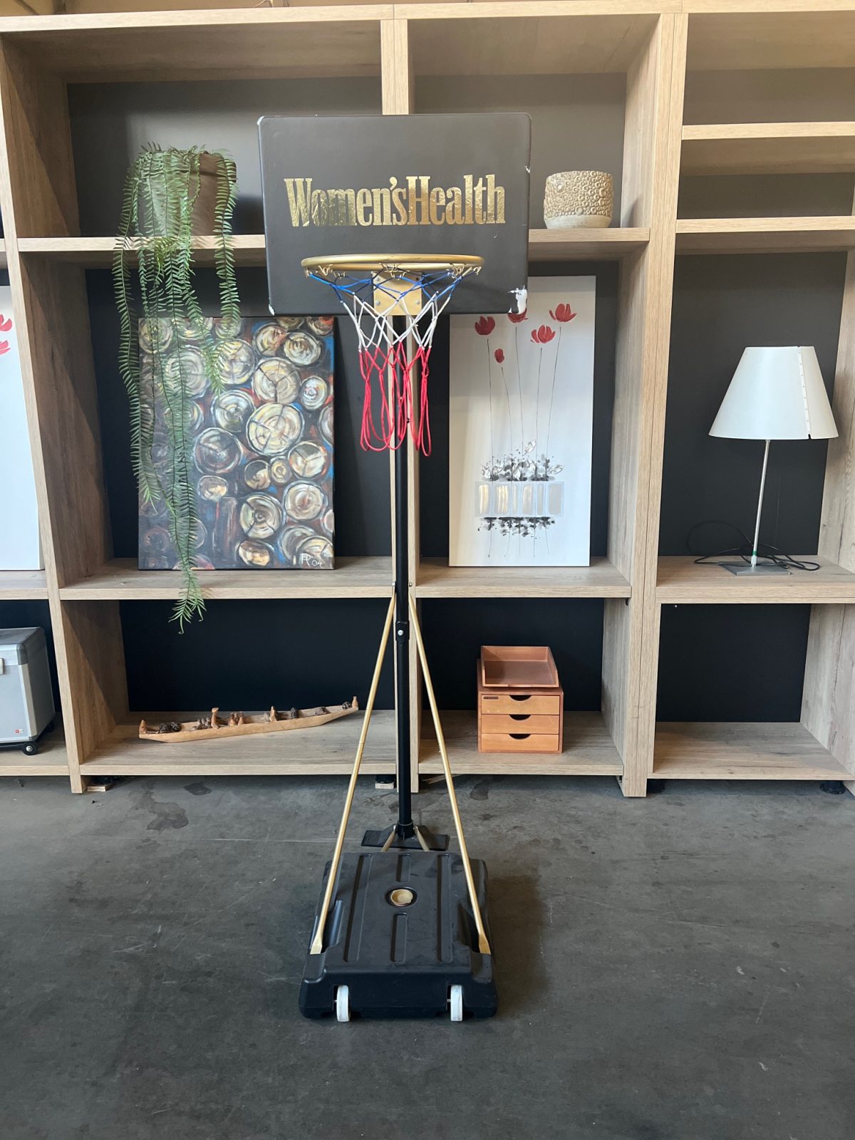 Basketball hoop - H201 cm, ST04282 - Image 1