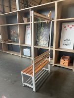 Sports bench, dressing bench, wardrobe bench – 99x40xH180 cm, ST04260 - Image 2