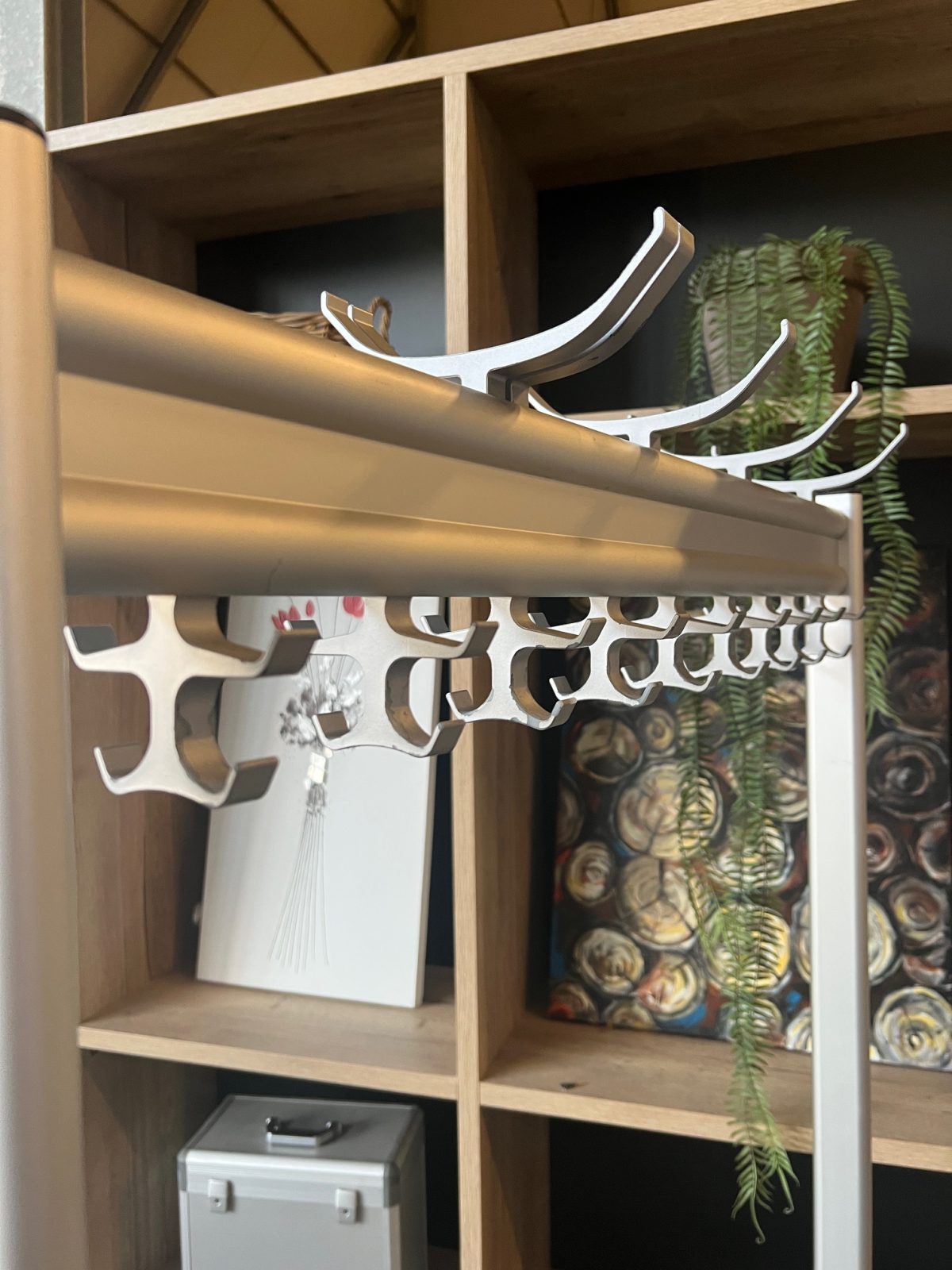 Coat rack on wheels – 95x38xH165 cm, ST04263 - Image 3