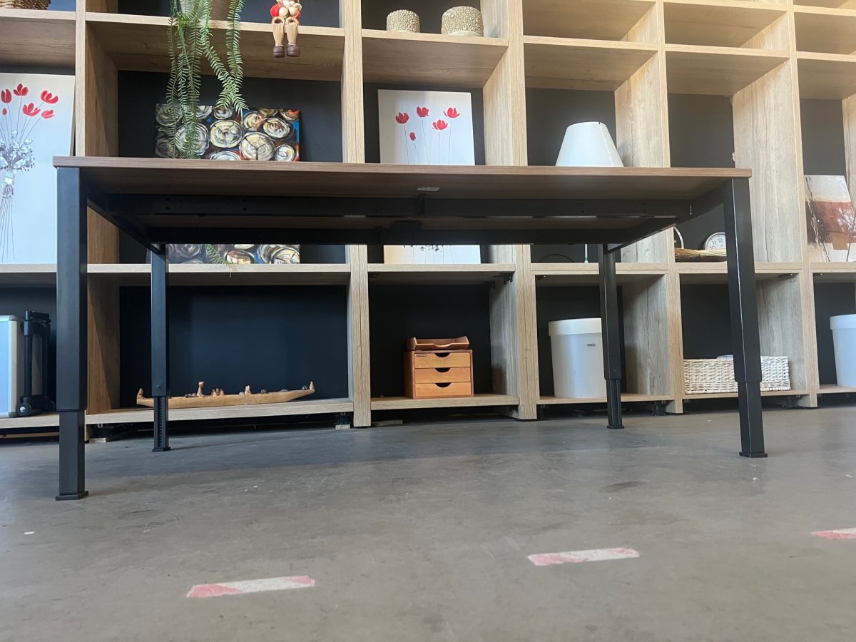 Adjustable desk with screw – 180x90xH62-84 cm, ST04319 - Image 9