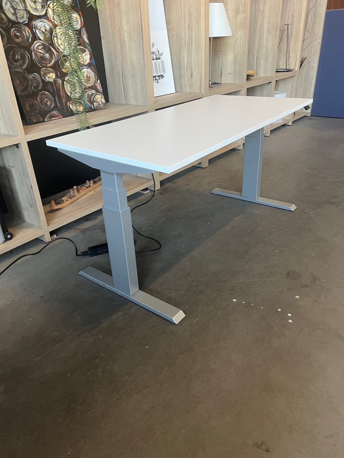 Actiforce – Electric sit-stand desk with cable management – 158x76xH64-130 cm, ST04322 - Image 4