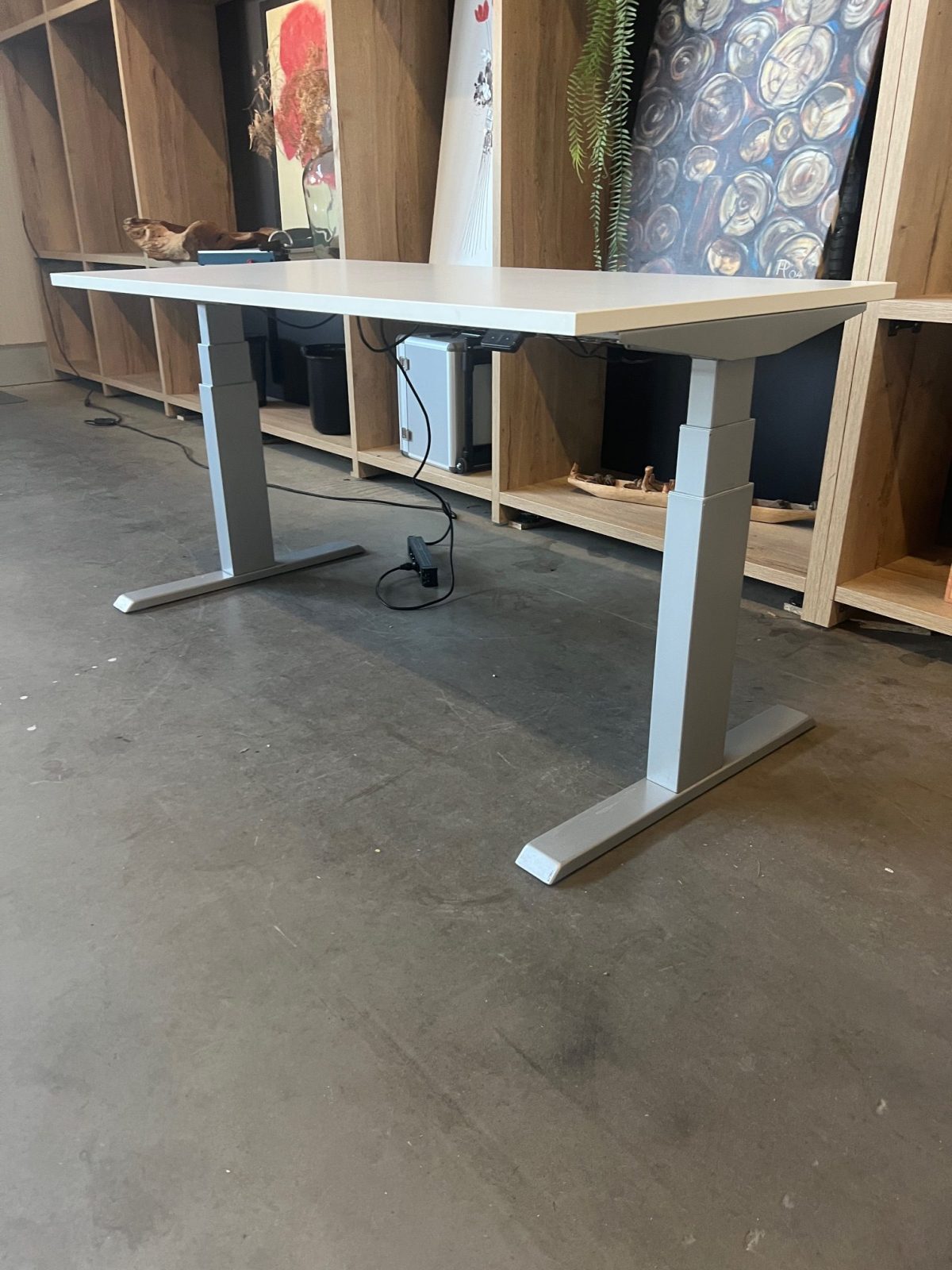 Actiforce – Electric sit-stand desk with cable management – 158x76xH64-130 cm, ST04322 - Image 5