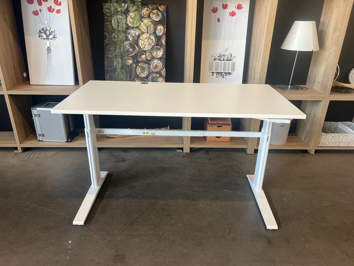 Actiforce – Adjustable sit-stand desk with crank and cable management – 160x80xH70-120 cm, ST04326 - Image 3