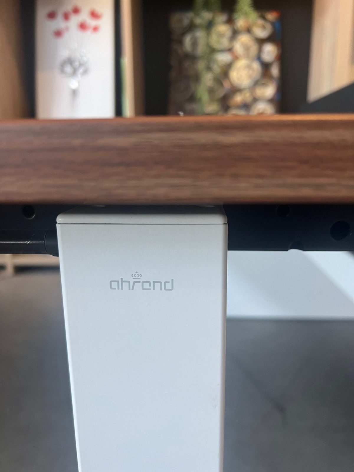 Ahrend – Adjustable duo-desk with crank, acoustic panel ( NEW FABRIC), cable management and power socket – 160x80xH62-86 cm, ST04327 - Image 8