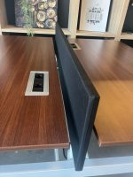 Ahrend – Adjustable duo-desk with crank, acoustic panel ( NEW FABRIC), cable management and power socket – 160x80xH62-86 cm, ST04327 - Image 9