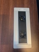 Ahrend – Adjustable duo-desk with crank, acoustic panel ( NEW FABRIC), cable management and power socket – 160x80xH62-86 cm, ST04327 - Image 11