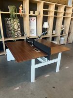 Ahrend – Adjustable duo-desk with crank, Ergotron monitor arm, acoustic panel ( NEW FABRIC), cable management and power socket – 160x80xH62-86 cm, ST04332 - Image 4