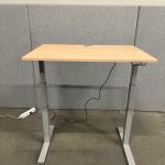 Electric sit-stand desk with cable management – 120x80xH62-128 cm, ST04379