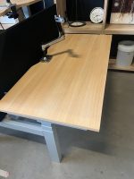Voortman – Electric sit-stand duo-desk with cable management, Ergotron monitor arm, acoustic panel ( NEW FABRIC) – 160x76xH65-125 cm, ST04376 - Image 6