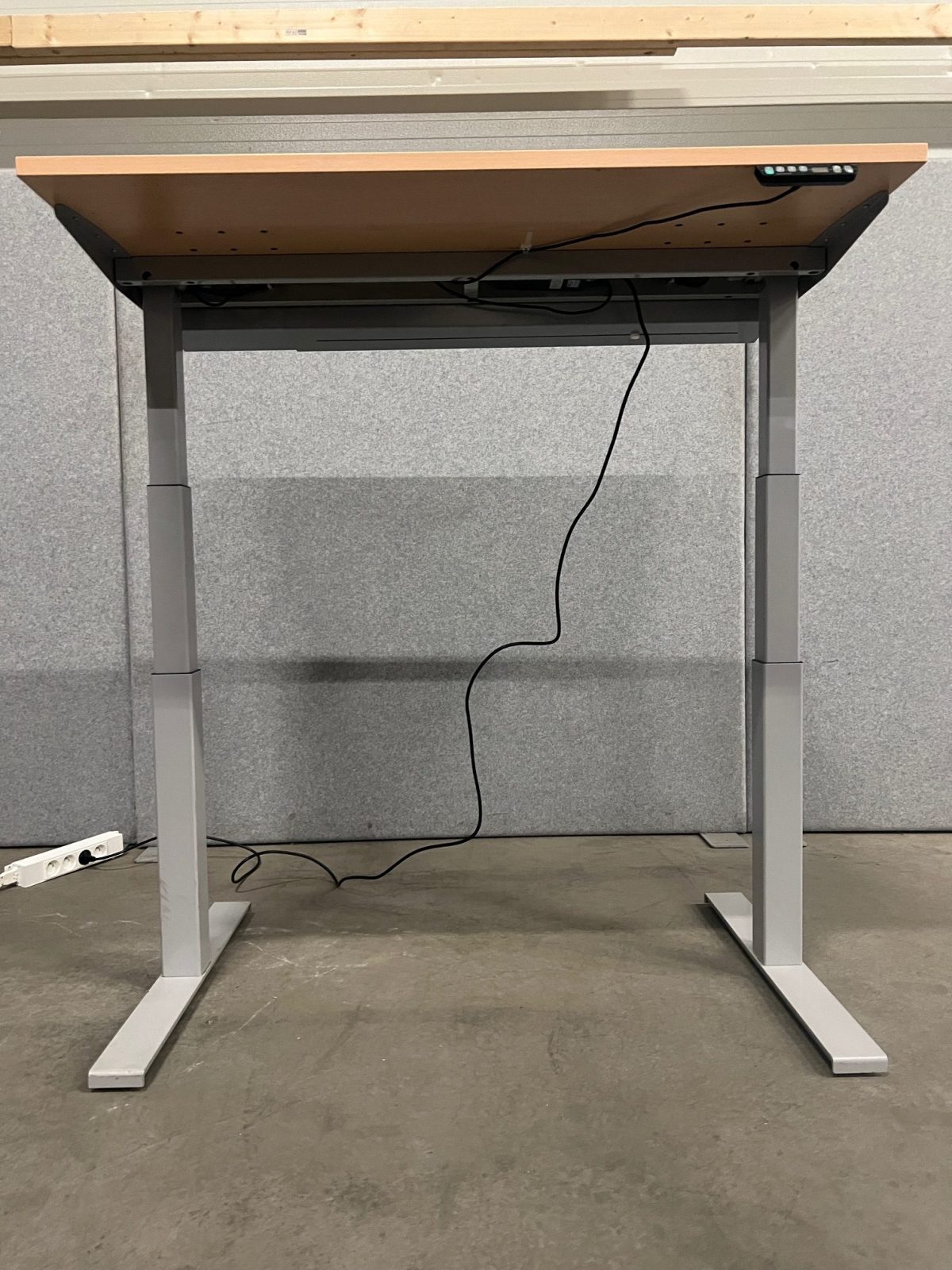Electric sit-stand desk with cable management – 120x80xH62-128 cm, ST04379 - Image 9