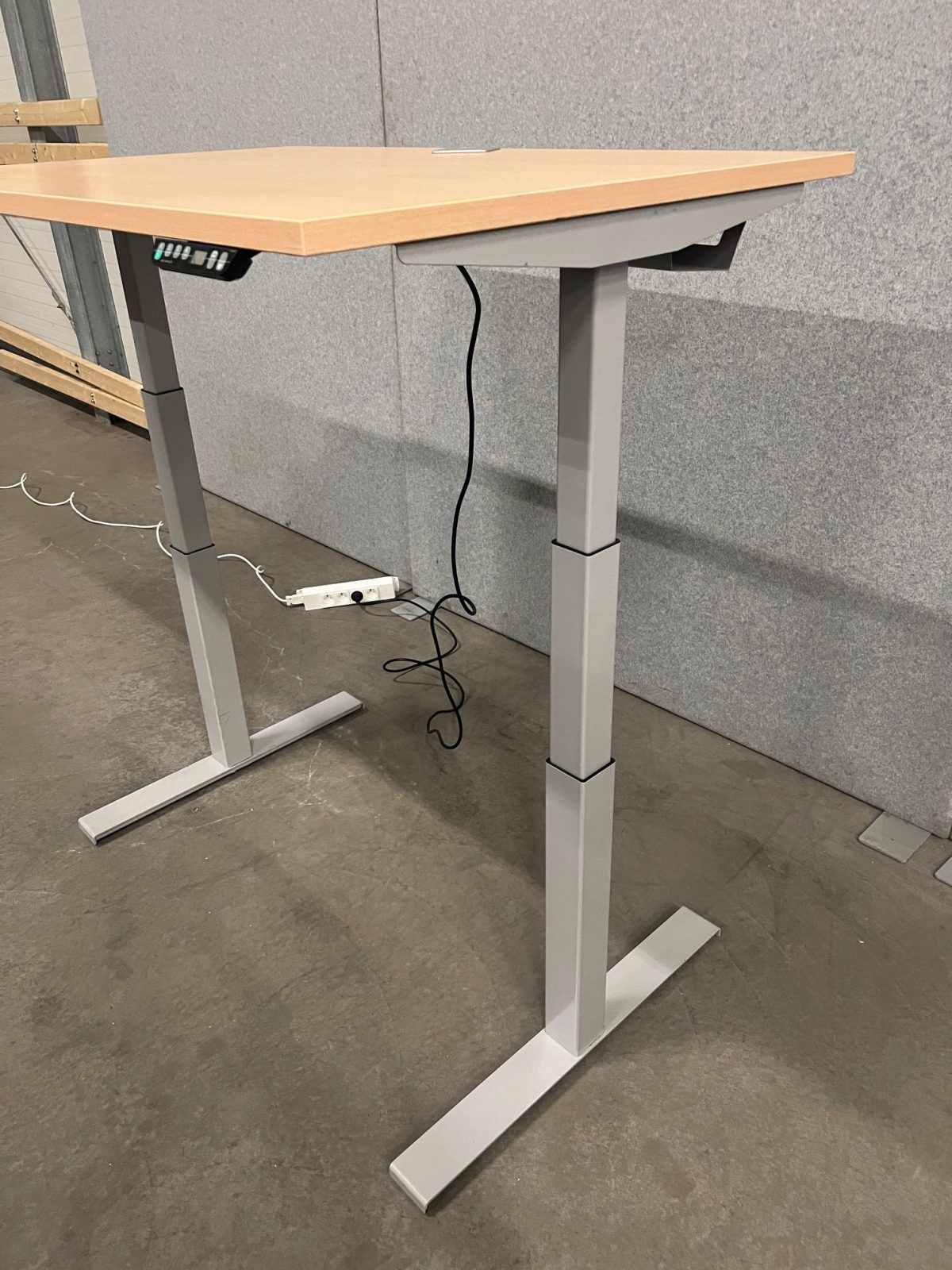 Electric sit-stand desk with cable management – 120x80xH62-128 cm, ST04379 - Image 8