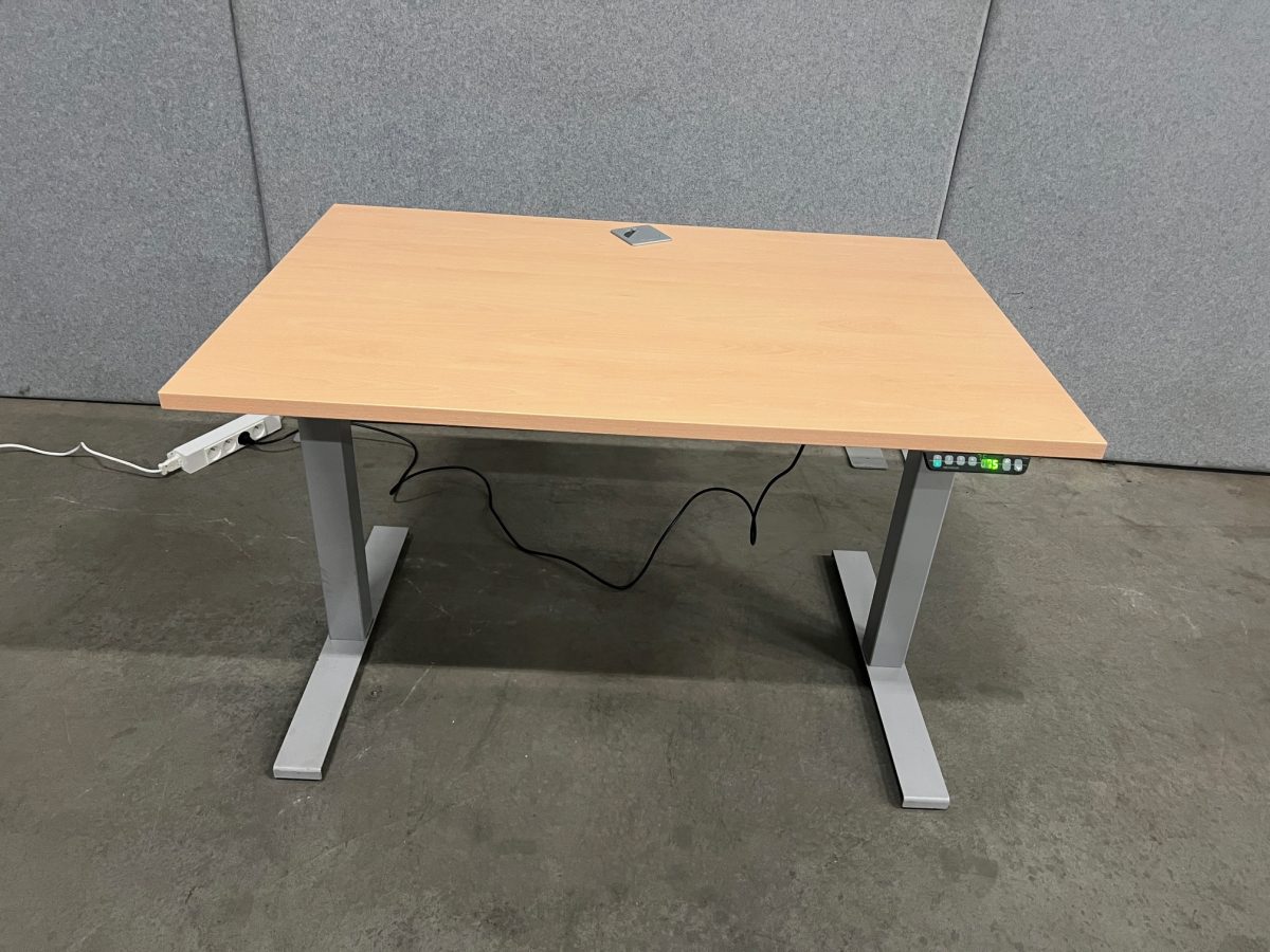 Electric sit-stand desk with cable management – 120x80xH62-128 cm, ST04379 - Image 4