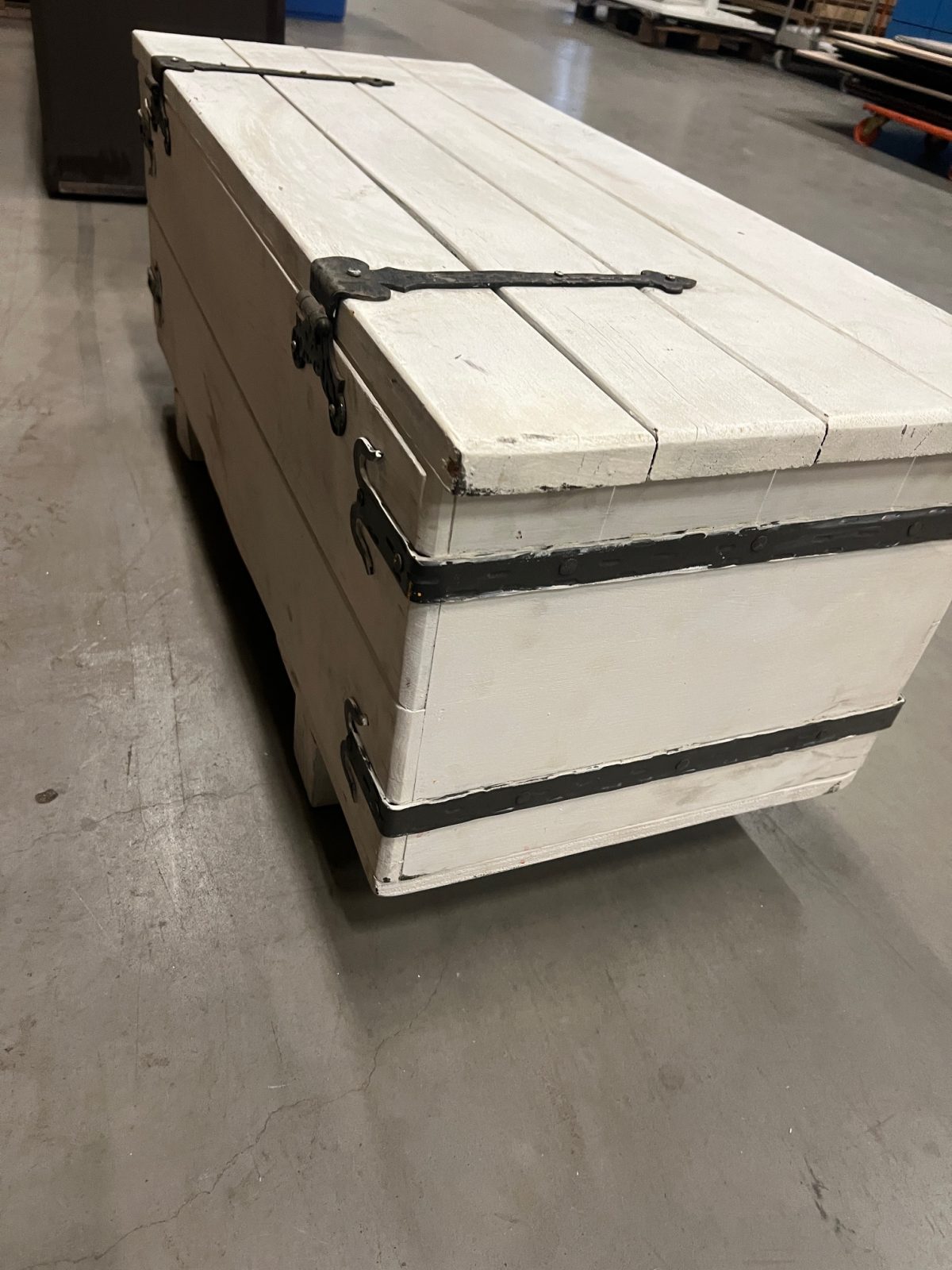 Vintage wooden crate - 97x41xH40 cm, ST04390 - Image 4