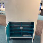 Storage cabinet on wheels – 126x55xH182 cm, ST04428