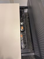 Drentea - Electric sit-stand duo-desk with cable management and divider – 140x80xH62-128 cm, ST04426 - Image 6