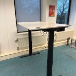 Drentea - Electric sit-stand desk with cable management – 120/140/160/180x80xH62-128 cm, ST04427