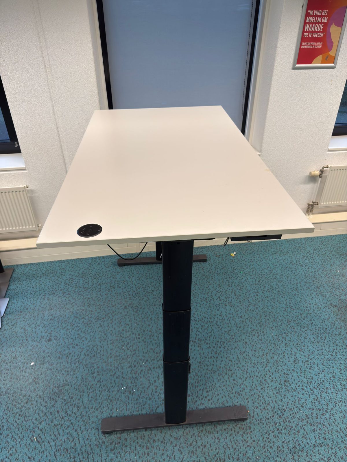 Drentea - Electric sit-stand desk with cable management – 120/140/160/180x80xH62-128 cm, ST04427 - Image 4