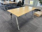 Adjustable desk with screw and cable management – 160x80xH64-86 cm, ST04422 - Image 2