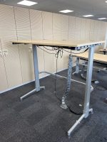 Electric sit-stand desk with cable management and display with memory – 160x80x72-138 cm, ST04419 - Image 16