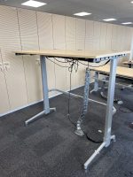 Electric sit-stand desk with cable management and display with memory – 160x80x72-138 cm, ST04419 - Image 10