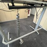 Electric sit-stand desk with cable management and display with memory – 160x80x72-138 cm, ST04419