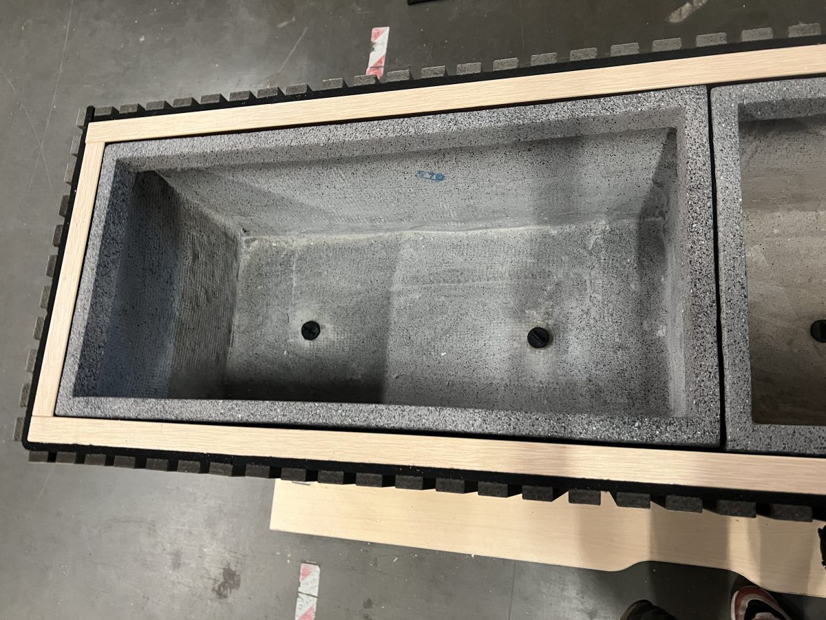 NEW - Acoustic panels planter - 150x44xH80 cm, ST04432 - Image 8