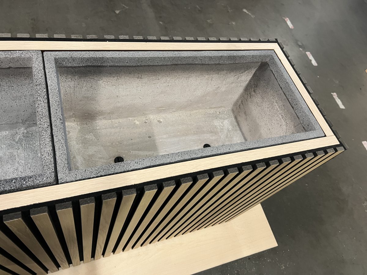 NEW - Acoustic panels planter - 150x44xH80 cm, ST04432 - Image 5