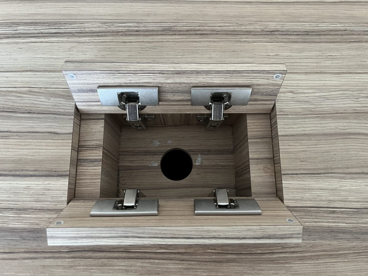 Conference table with power socket – 180x126xH75 cm, ST04415 - Image 5