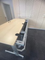 Electric sit-stand desk with cable management and display with memory – 160x80x72-138 cm, ST04419 - Image 3