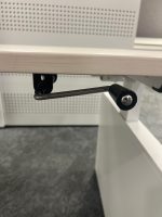 Drentea - Adjustable desk with crank, power socket and cable management – 160x80xH65-89 cm, ST04440 - Image 9