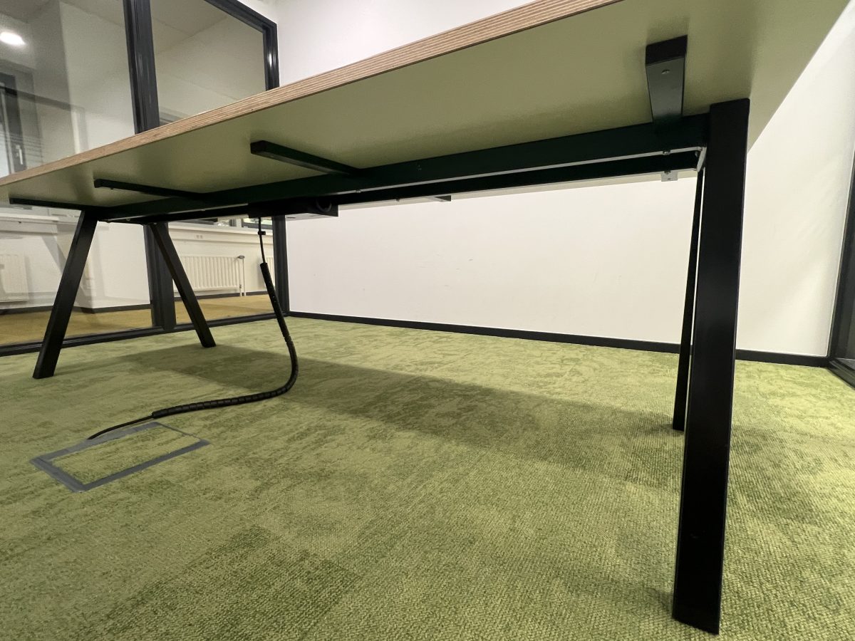 Conference table with power socket and HDMI – 240x100xH73 cm, ST04434 - Image 7