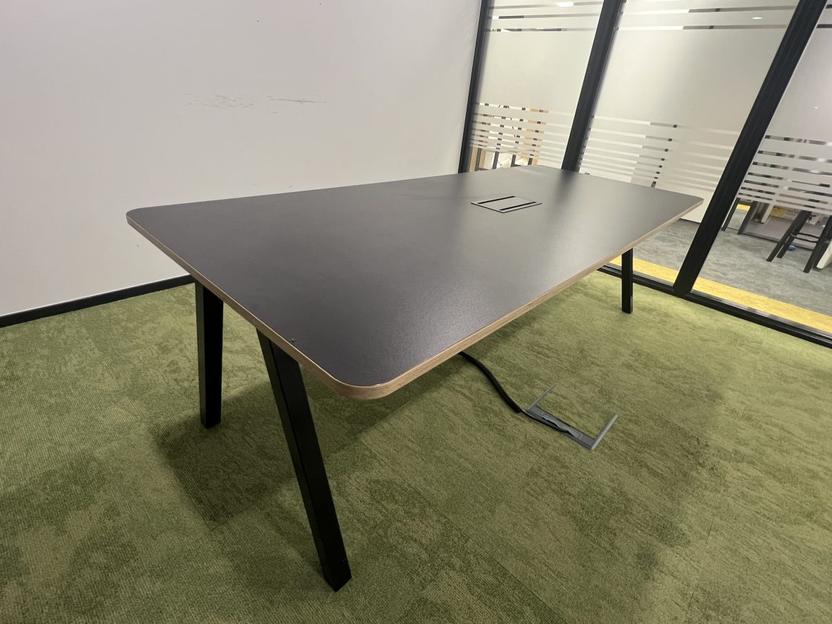 Conference table with power socket and HDMI – 240x100xH73 cm, ST04434 - Image 3