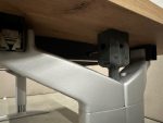 Adjustable desk refurbished with crank and cable management ( the top is NEW ) – 200x80xH62-86 cm, ST04067 - Image 9