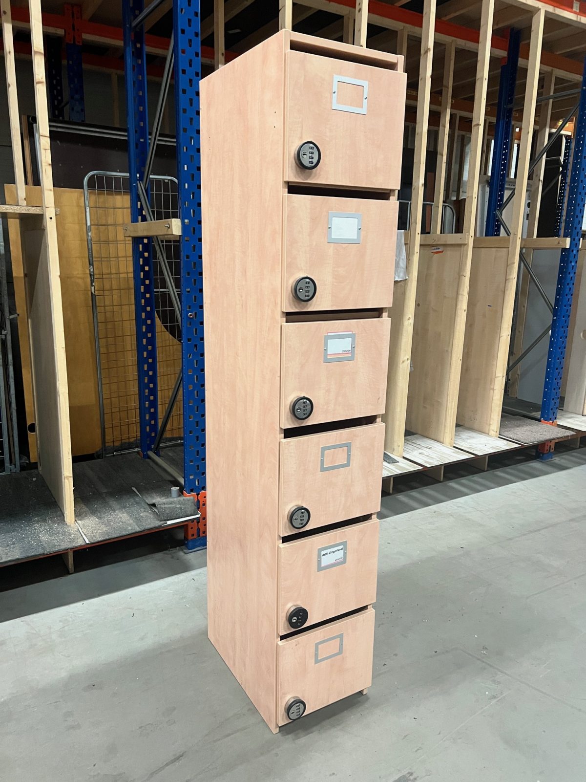 Locker with 6 spaces – 36x56xH198 cm, ST04403 - Image 2