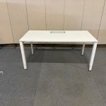 Adjustable desk with screw , power socket and cable management – 160x80xH62-84 cm, ST03325