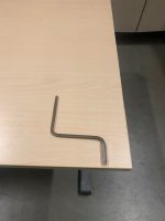 Vepa – Adjustable desk with crank and cable management – 120x80xH64-84 cm, ST03899 - Image 4