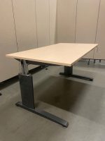 Vepa – Adjustable desk with crank and cable management – 120x80xH64-84 cm, ST03899 - Image 3