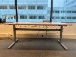 Electric sit-stand desk with power socket – 180x90xH65-115 cm, ST04461 - Image 3