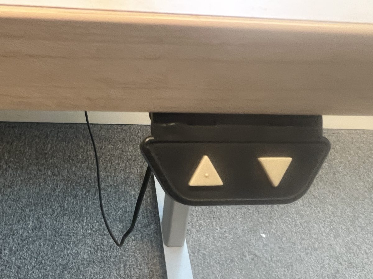 Electric sit-stand desk with power socket – 180x90xH65-115 cm, ST04461 - Image 7