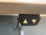 Electric sit-stand desk with power socket – 180x90xH65-115 cm, ST04461 - Image 7